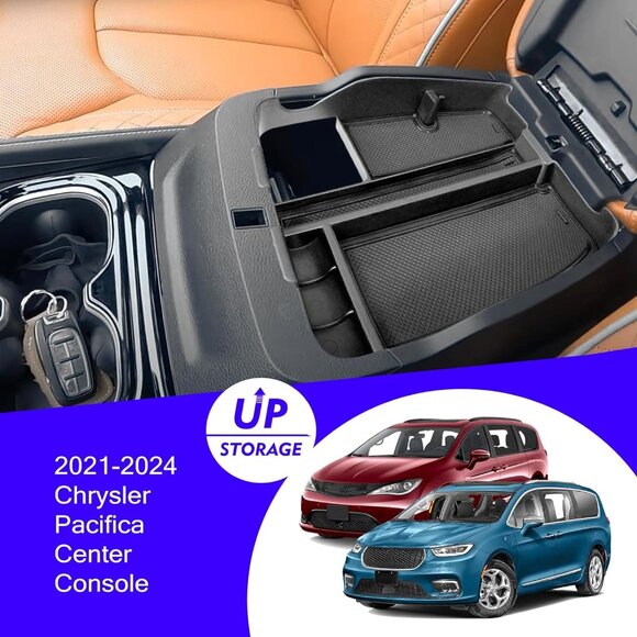 For 21-24 Chrysler Pacifica Center Console Organizer Tray added storage - Picture 8 of 8
